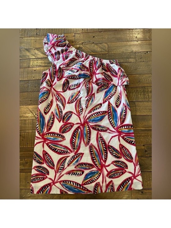 J. Crew Dresses & Skirts - J. Crew Linen Blend One Shoulder Dress Size Small